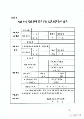 天津市2017年節能專項資金補助備選項目（合同能源管理）申報通知 聚焦大氣污染治理
